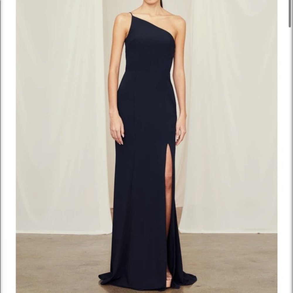 New/Never Worn Amsale Sloan Dress in Navy